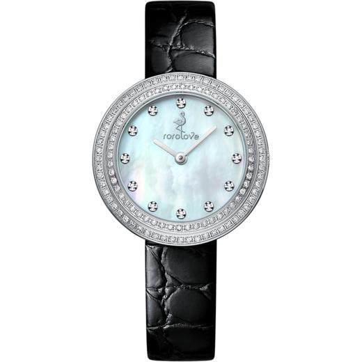 【ROROLOVE】诺爱Promise系列 天然钻石腕表 天然钻石手表女轻奢气质女表情人节礼物（124颗钻石） 商品图0