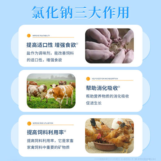 华畜饲料盐氯化钠50kg 促进消化增加食欲 商品图2