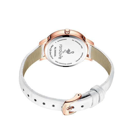 【ROROLOVE】邂逅Enchanted系列  天然钻石腕表 天然钻石手表女潮流个性女表新年送礼物 （32颗钻石） 商品图6