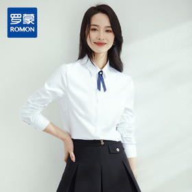 【防油防水防污】罗蒙春夏长袖衬衫女士正装商务通勤职业装防油防污衬衣