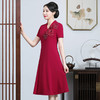 JC-JY5051喜婆婆婚宴装婚礼服裙女年轻款宴会大码洋气结婚连衣裙 商品缩略图2