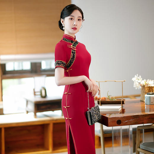 中国风气质中年女妈妈高贵时尚日常旗袍裙  SYG365 商品图0