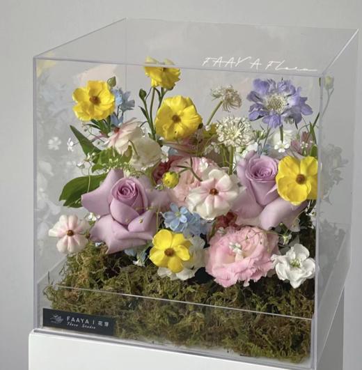 【秘密花园】亚克力玫瑰混搭花盒 商品图0