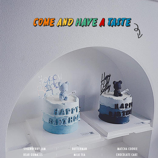 男士灰熊 蛋糕 商品图1