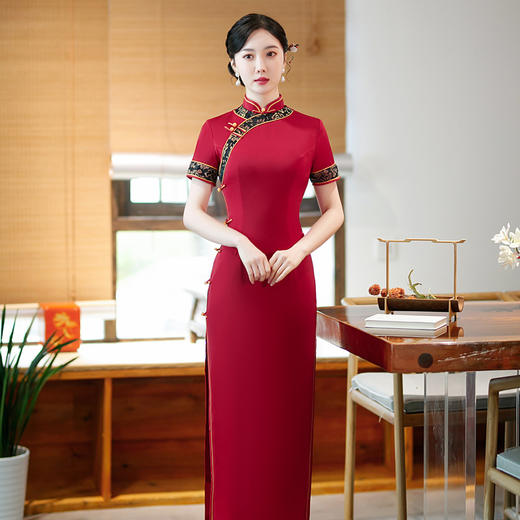 中国风气质中年女妈妈高贵时尚日常旗袍裙  SYG365 商品图2