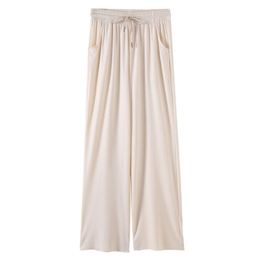 高弹冰丝阔腿裤，夏季薄款新款宽松高腰垂感直筒休闲裤九分裤长裤AHM-qhnk8810 商品图4