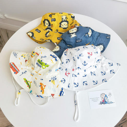 夏季宝宝防晒遮阳帽渔夫帽，婴儿帽子春秋薄款男童女童夏天遮阳帽QQFS-29451 商品图0