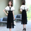 夏季新款连衣裙时尚气质优雅拼接女神范开叉中长裙子HR-WXC319 商品缩略图2