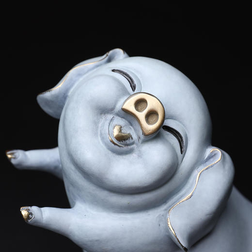 纯铜福气猪 圆满 开心猪 生肖 商品图3