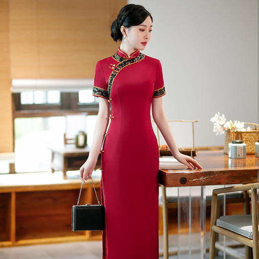 中国风气质中年女妈妈高贵时尚日常旗袍裙  SYG365 商品图1