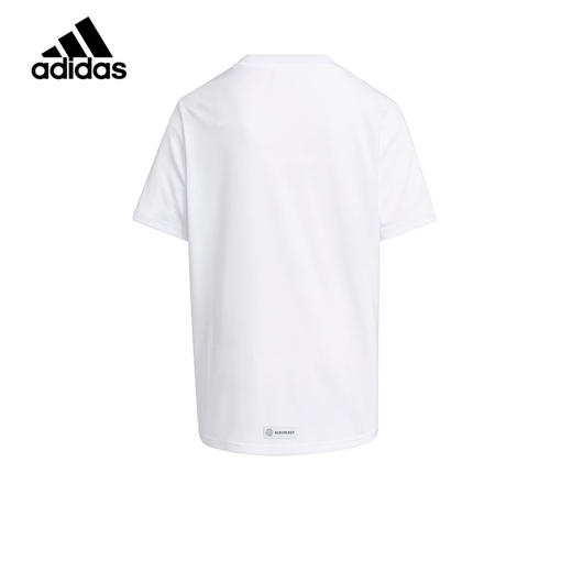 小阿迪大童速干短袖T恤2022夏季新款童装男女童圆领上衣HE2558 商品图1