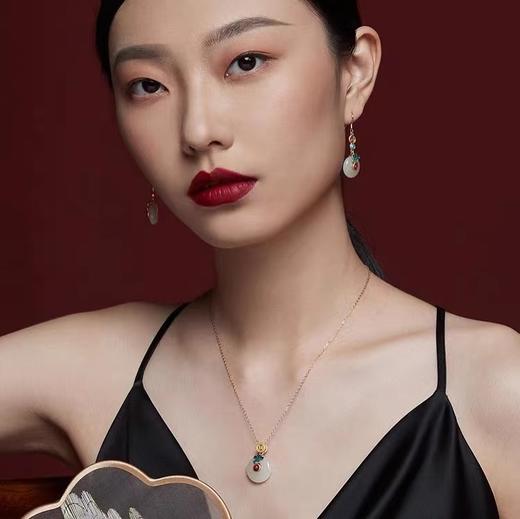 【银饰复古气质和田玉手链】宫典国潮  小众中国风奢华气质创意配饰 商品图0