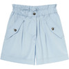 KENZO 高田贤三 女士K图案弹力高腰短裤 浅蓝色 FC52SH0619CP 61 商品缩略图0