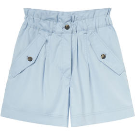 KENZO 高田贤三 女士K图案弹力高腰短裤 浅蓝色 FC52SH0619CP 61