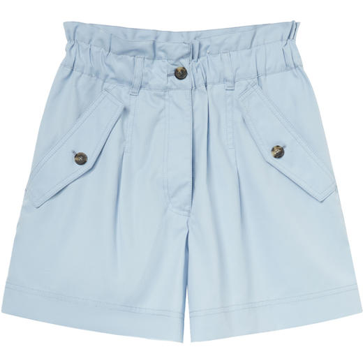 KENZO 高田贤三 女士K图案弹力高腰短裤 浅蓝色 FC52SH0619CP 61 商品图0