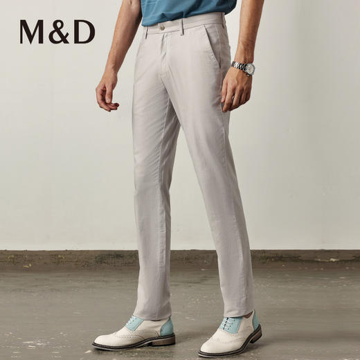 M＆D/名盾春夏新款薄款微弹直筒休闲男裤商务百搭工装长裤A 商品图1