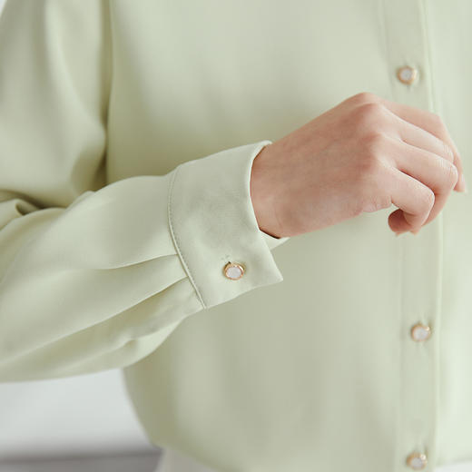 【高定款】罗蒙女士衬衫抗皱垂顺舒适透气休闲百搭商务通勤长袖衬衣 商品图8