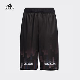 小阿迪小童2022男大童针织短裤HE2548