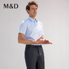 M＆D/名盾DP免烫商务短袖条纹职业衬衫夏季新款男半袖正装衬衣 商品缩略图3