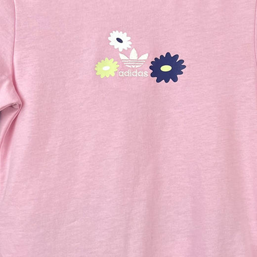 小阿迪女童宝宝套装夏新款三叶草花卉夏装短袖两件套HC1949 商品图3