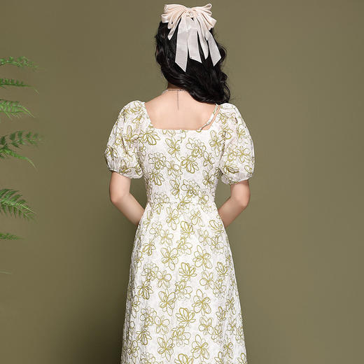 新式改良年轻款少女旗袍裙，纯棉印花时尚连衣裙OY-220191 商品图4