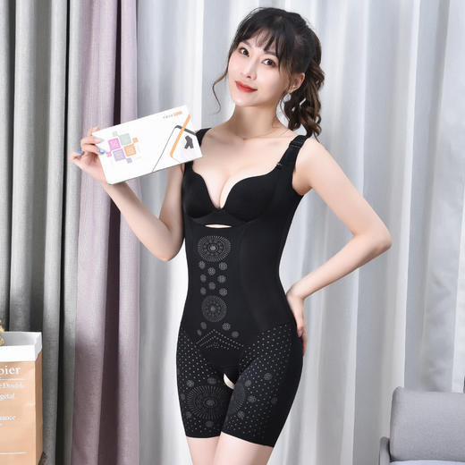收腹提臀束腰薄款，平角美体全身塑形束身连体塑身衣BLJ- 2889 商品图0