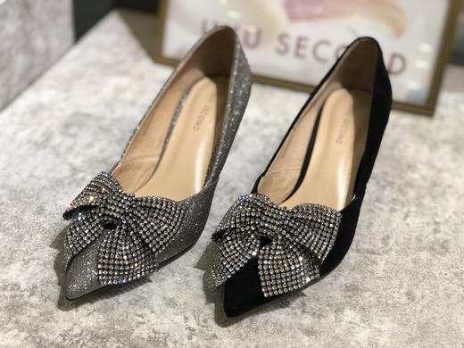 IUIU SECOND春夏蝴蝶结水钻高跟鞋  U21CE35101/U21CE35091 商品图6