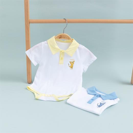 贝贝怡夏季新品宝宝短袖包屁衣可爱时尚婴儿连体衣222B052
 商品图3