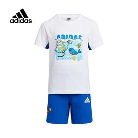 小阿迪2022男小童LB CD TEE SET短袖针织套服HT5826