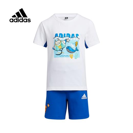 小阿迪2022男小童LB CD TEE SET短袖针织套服HT5826 商品图0