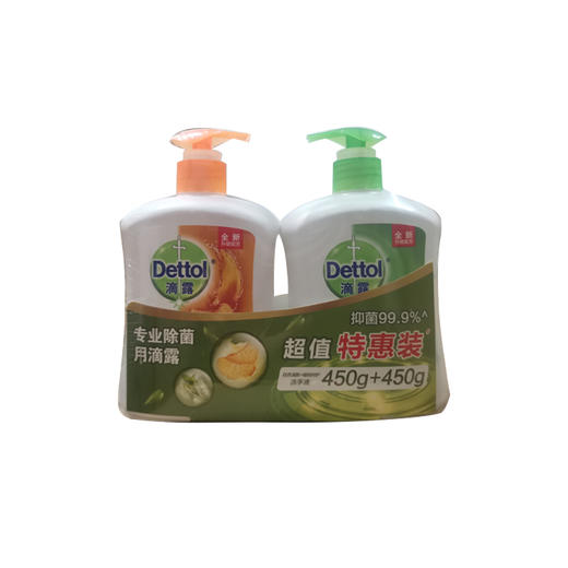 滴露健康抑菌自然清新洗手液+植物呵护450G 商品图0