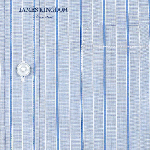 【竹纤维混纺易打理  1件/99 2件/180 3件/258】夏季薄款透气男士条纹短袖衬衫 商品图5