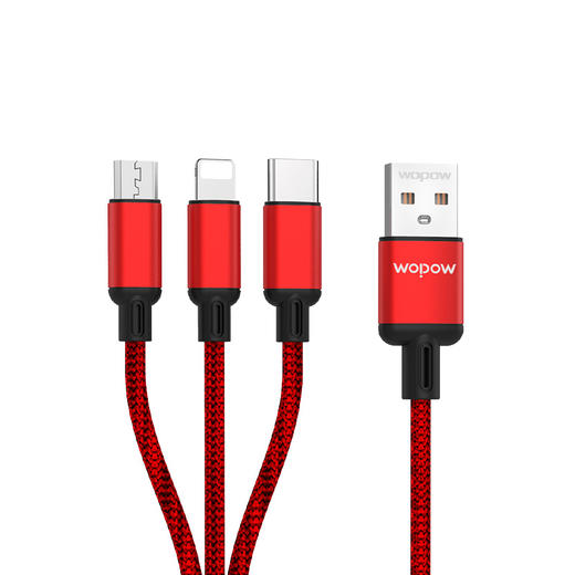 沃品 一拖三充电线 LC927 商品图2