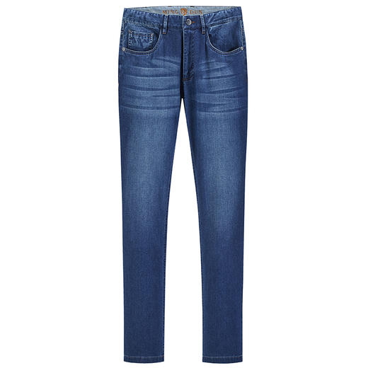 【菁英同款】名盾男士夏季弹力牛仔裤修身薄款直筒长裤男36406 商品图4