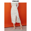 VIMAGE/纬漫纪纪夏季新款时尚印花包臀开叉中长款半身裙女裙V1706316 商品缩略图0