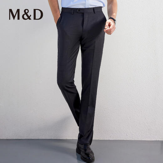 MD名盾可机洗羊毛西装裤男士正装职业百搭修身直筒西裤春夏新款 商品图1