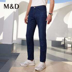M＆D/名盾薄款男牛仔裤夏季商务弹力男士休闲修身时尚百搭长裤男