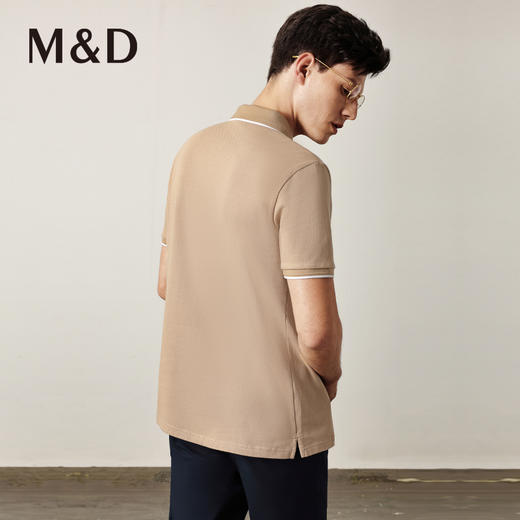 名盾春夏新款男士短袖polo衫纯棉中青年体恤简约商务休闲T恤 商品图3