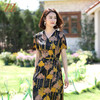 佐尔美夏季新款 桑蚕丝真丝提花缎连衣裙女E12LS75 商品缩略图3