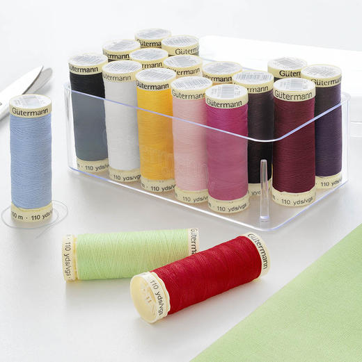 德国古特曼全功能缝纫线透明盒套装（18枚*100米） 商品图2