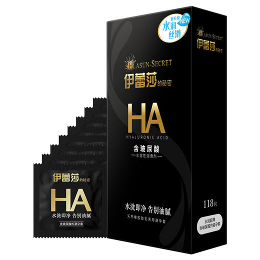 伊蕾莎的秘密水润丝滑118只装！玻尿酸水溶性润滑剂水洗即净告别油腻！【尚牌官方旗舰正品】 商品图1