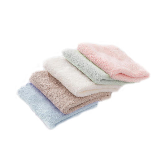 珊瑚绒方巾5条装 小块毛巾方巾搽脸抹脸四方毛巾清洁 商品图0