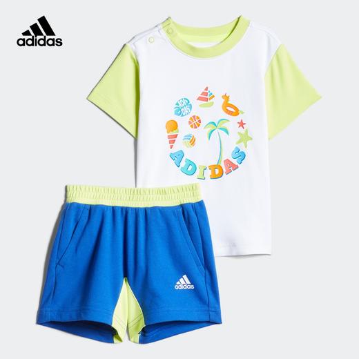 小阿迪婴童运动短袖卡通休闲套装HL8548/HL8549 商品图0