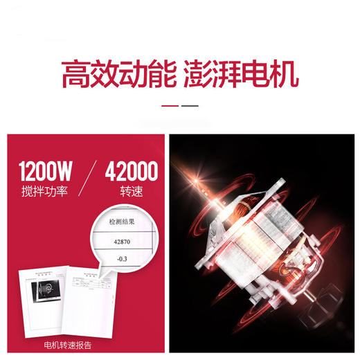 西屋（Westinghouse）破壁机加热家用多功能辅食机智能微压养生破壁料理机预约保温WFB-D1（磨砂红） 商品图4