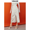 VIMAGE/纬漫纪纪夏季新款时尚印花包臀开叉中长款半身裙女裙V1706316 商品缩略图2
