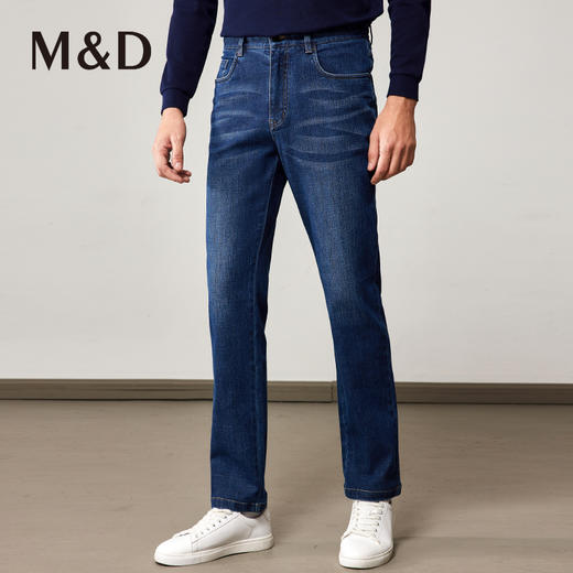 MD名盾新款男士牛仔裤秋冬直筒休闲男装裤子正品修身长裤 商品图1