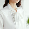 【高定款】罗蒙女士衬衫精致明线撞色洋气休闲商务百搭长袖衬衣女 商品缩略图4