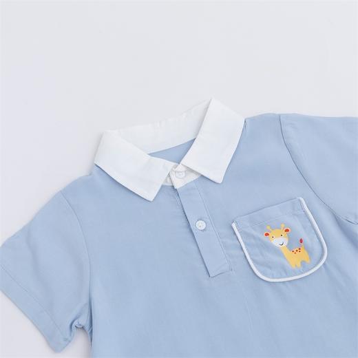 贝贝怡夏季新品婴儿透气薄款短袖连体衣男宝可爱外出服222L572
 商品图7