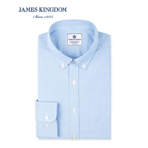 【牛津纺柔软透气】吸湿快干牛津纺长袖衬衫男士水洗磨毛衬衣 商品图2