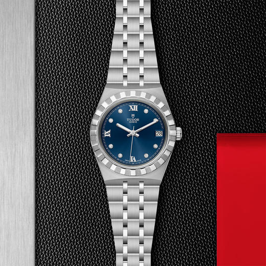 帝舵皇家系列 | 钢表壳，直径34毫米，镶钻表盘 商品图0